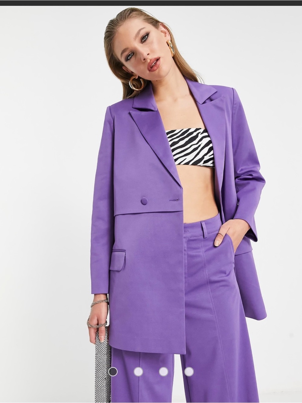 Anthropologie Violet Cropped Panel Blazer